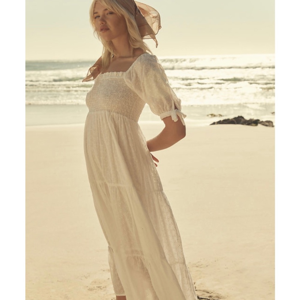 Opia Byron Bay white Nahal maxi dress xs/S